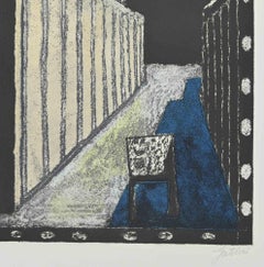 The Moon - Etching and Aquatint by Franco Gentilini - 1970s