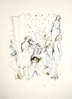 The Player - Vintage Offset by Franco Gentilini - 1970s