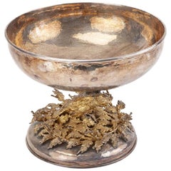 Franco Lapini Silver and Gold-Plated Centrepiece Bowl