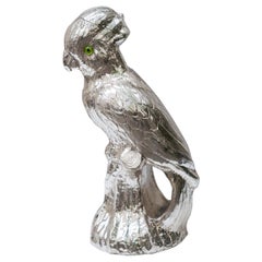Franco Lapini Silver Plated Cockatoo Pitcher, Italy, 1970