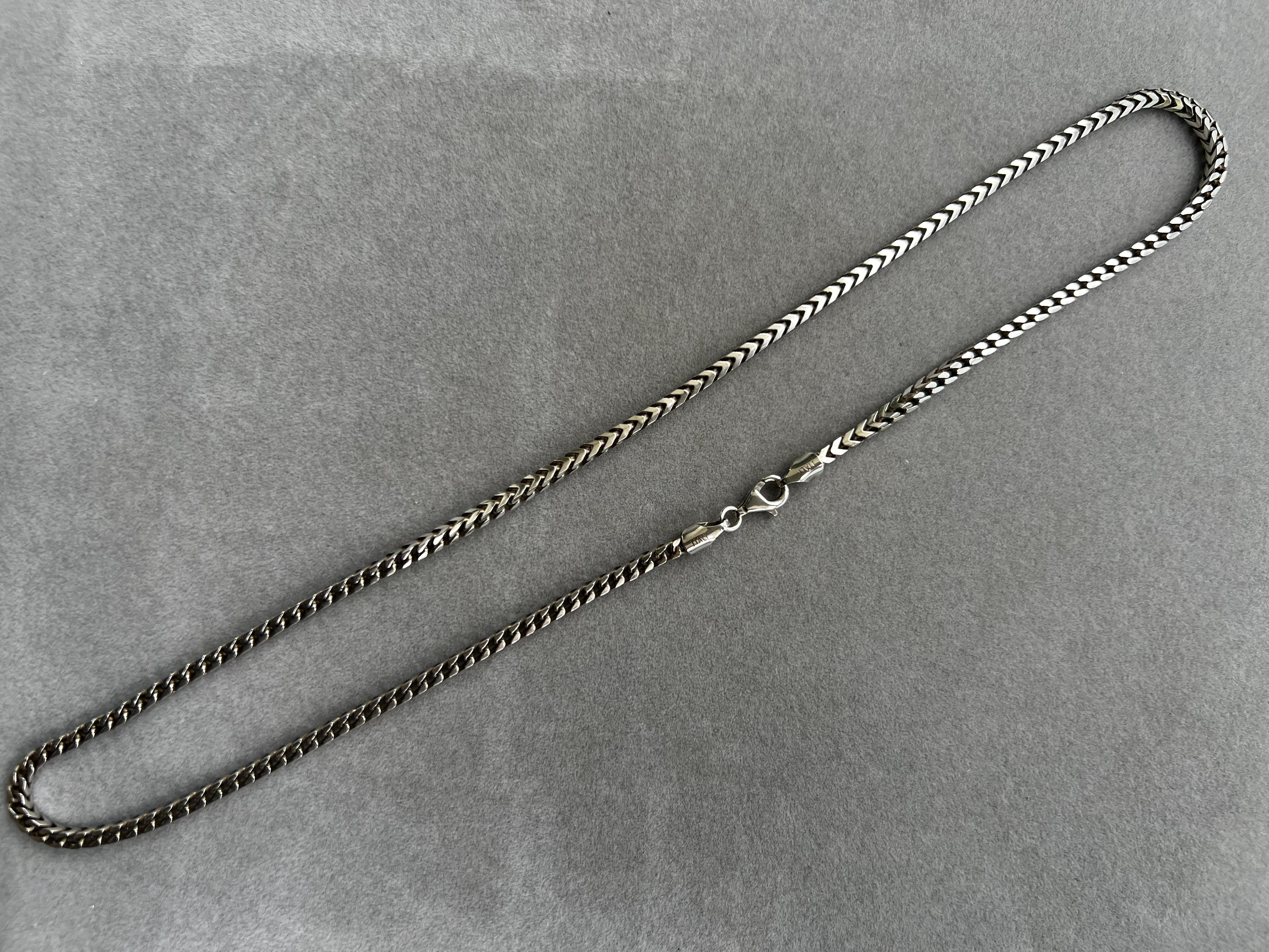 Women's or Men's Franco Link Fancy Link 925 Sterling Silver Chain Necklace