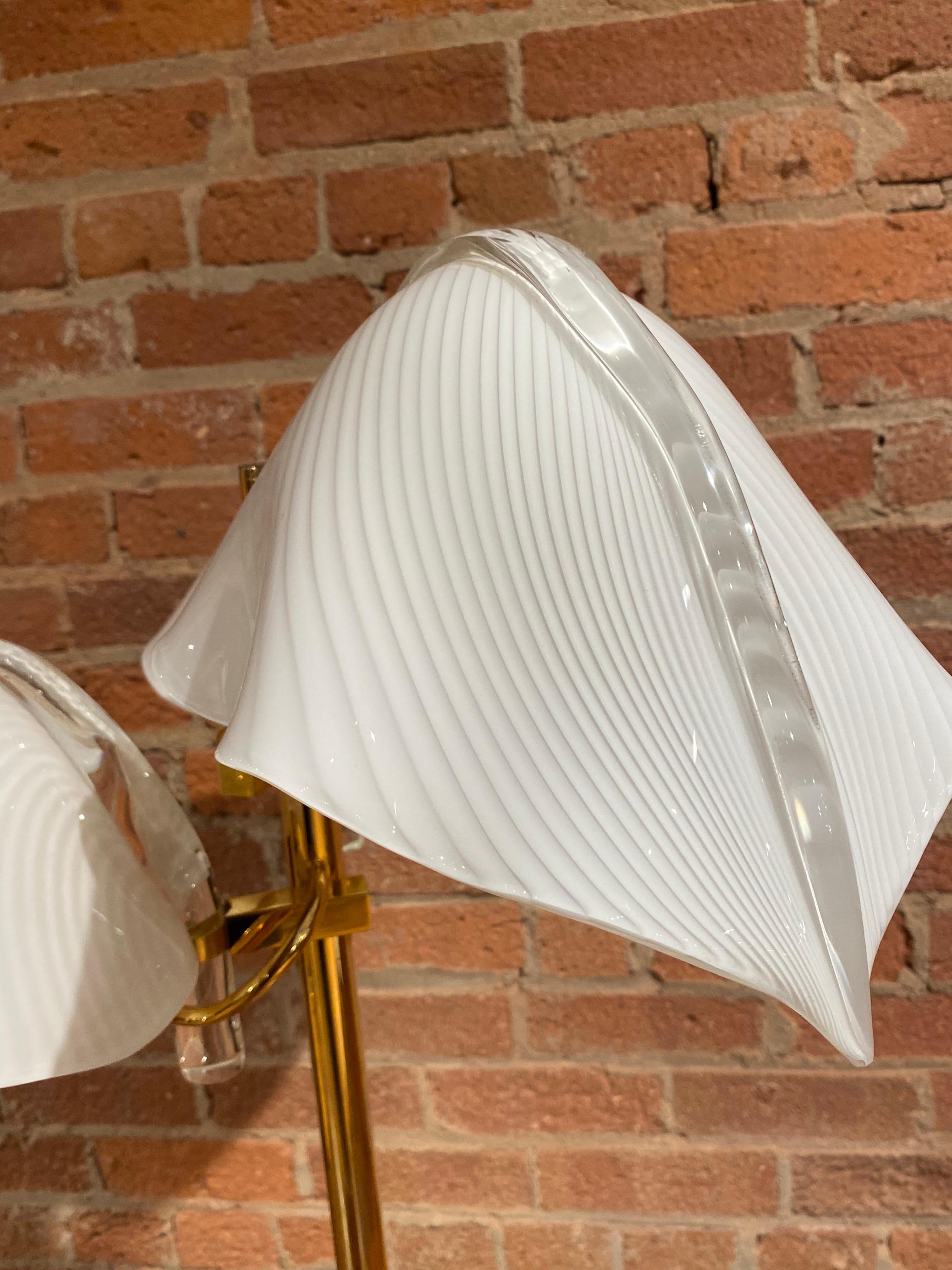 Italian Franco Luce Murano Table Lamp For Sale