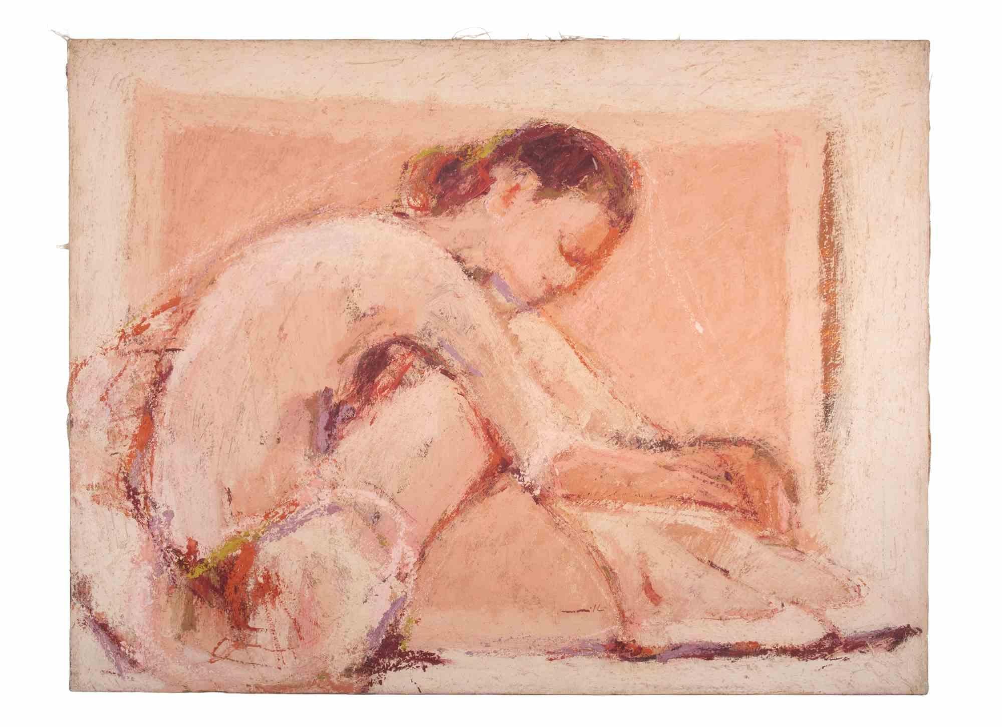 Ballerina - Ölgemälde von Franco Marzilli - 1970er Jahre im Angebot 1