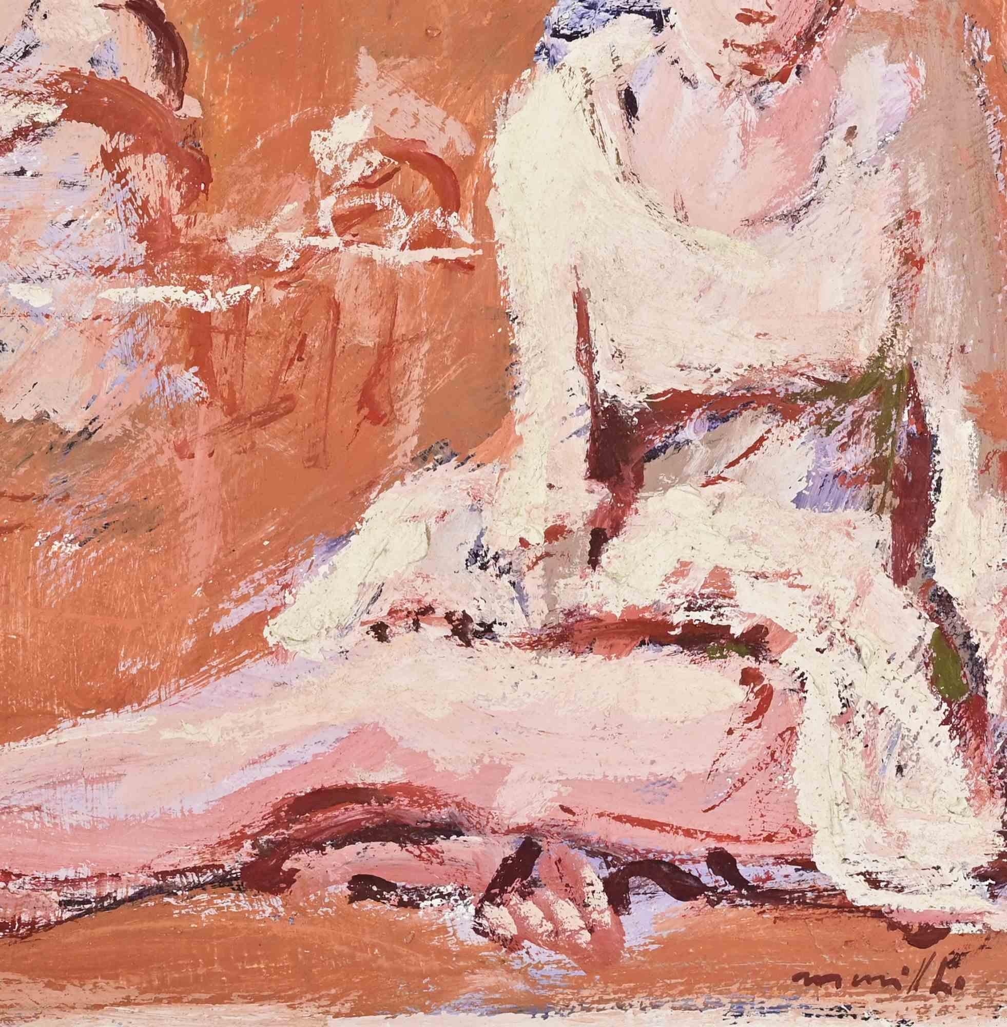 Ballerina - Ölgemälde von Franco Marzilli - 1970er Jahre im Angebot 2