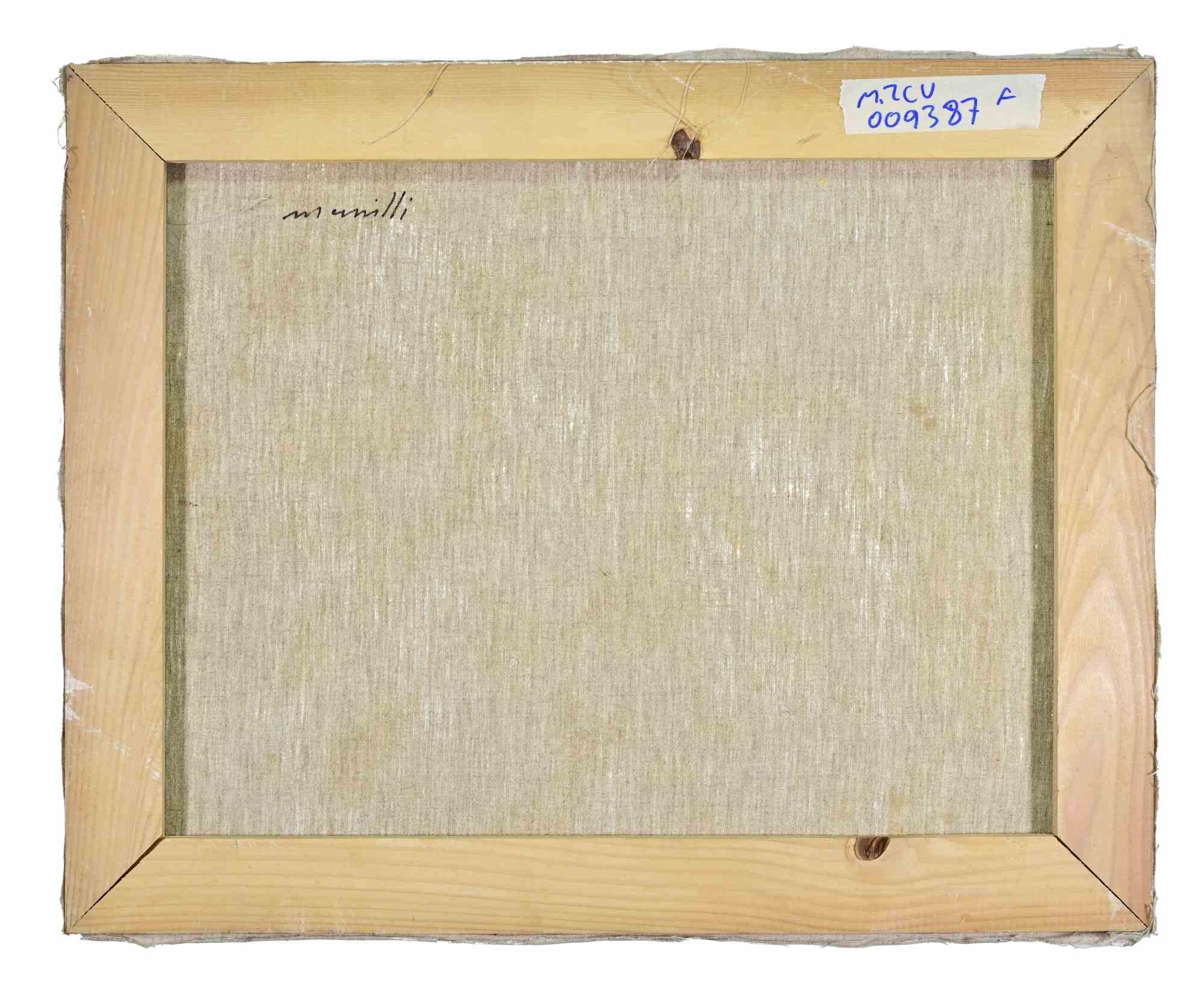 Ballerine - Peinture à l'huile de Franco Marzilli - années 1970 en vente 3