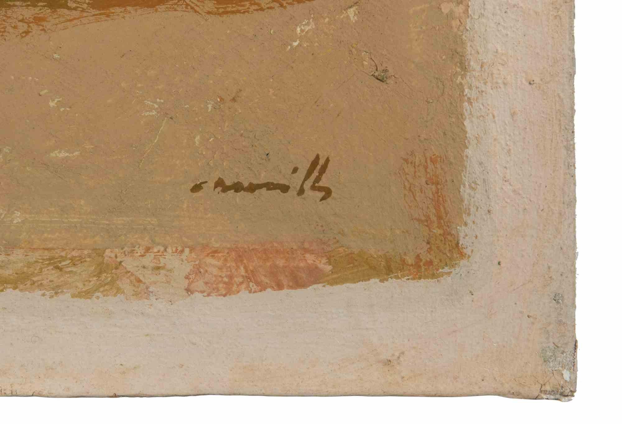 Ballerinas - Ölgemälde von Franco Marzilli - 1970er Jahre im Angebot 2