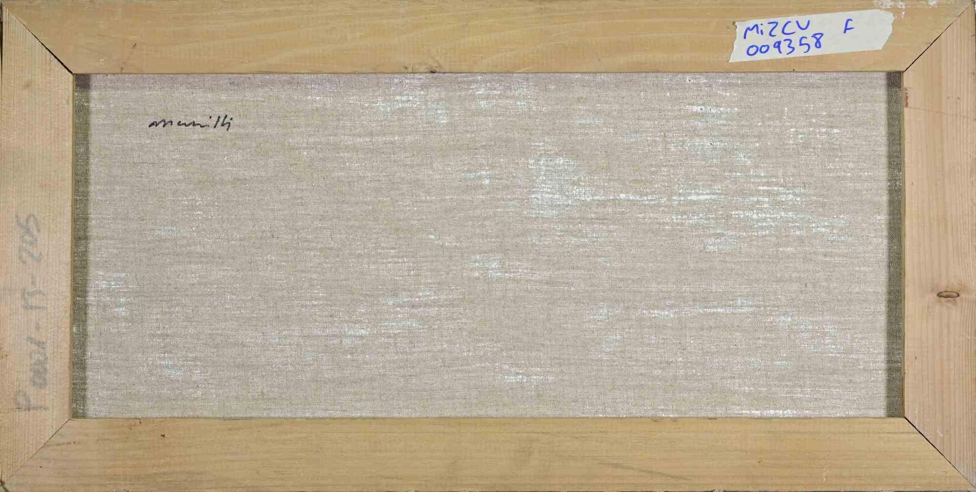 Bailarinas - Pintura al óleo de Franco Marzilli - Años 70 en venta 3