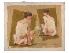 Ballerine - Pittura ad olio di Franco Marzilli - Anni '70