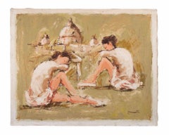 Ballerine  con San Pietro (Roma) sullo sfondo di Franco Marzilli - Anni '70