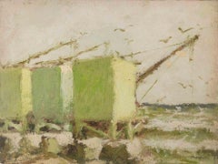 Greene & Greene - Pittura a olio di Franco Marzilli - Anni '70