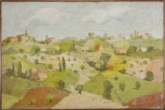 Paesaggio - Pittura a olio di Franco Marzilli - Anni '70