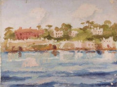 Sea View - Oil Painting by Franco Marzilli - 1970s