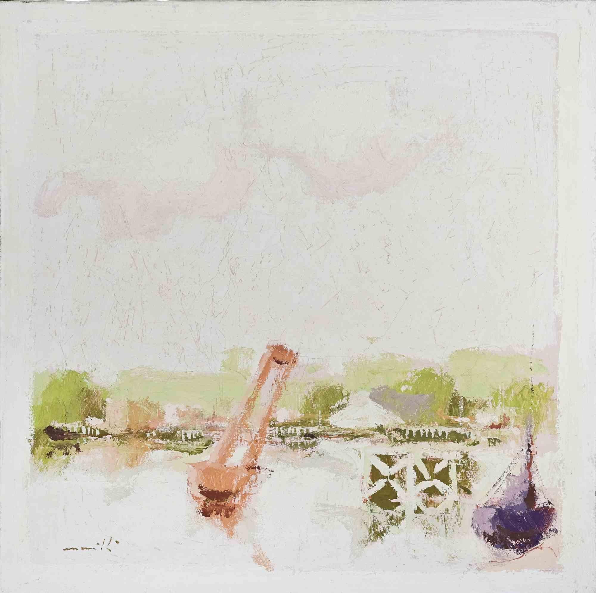 Seascape - Oil Painting by Franco Marzilli - 1970s For Sale 3
