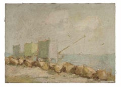 Seascape - Oil Painting by Franco Marzilli - 1970s