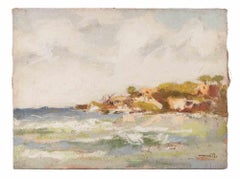 Seaview - Oil Painting by Franco Marzilli - 1970s