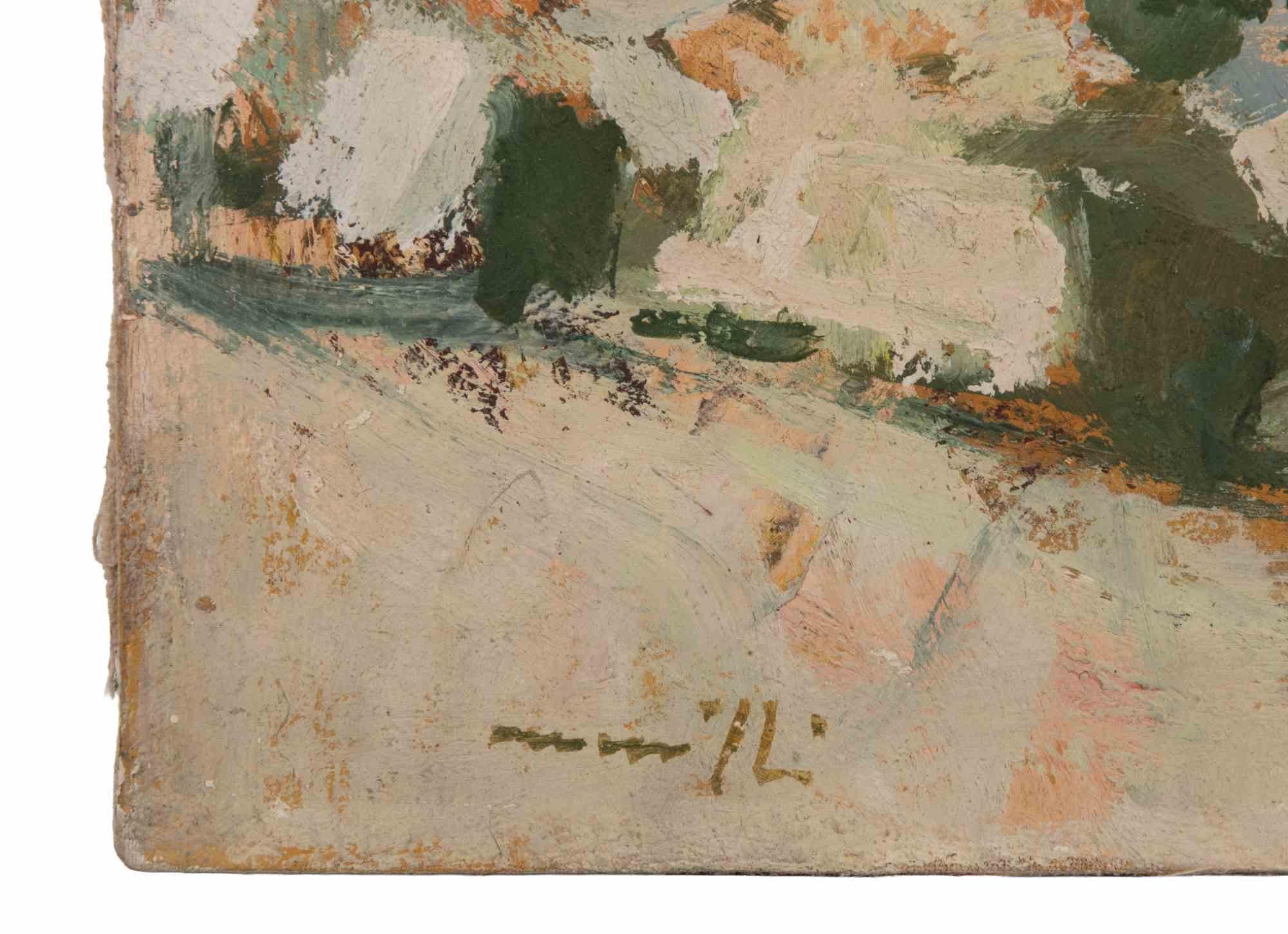 Meerblick - Ölgemälde von Franco Marzilli - 1970er Jahre im Angebot 3