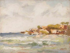Seaview - Oil Painting by Franco Marzilli - 1970s