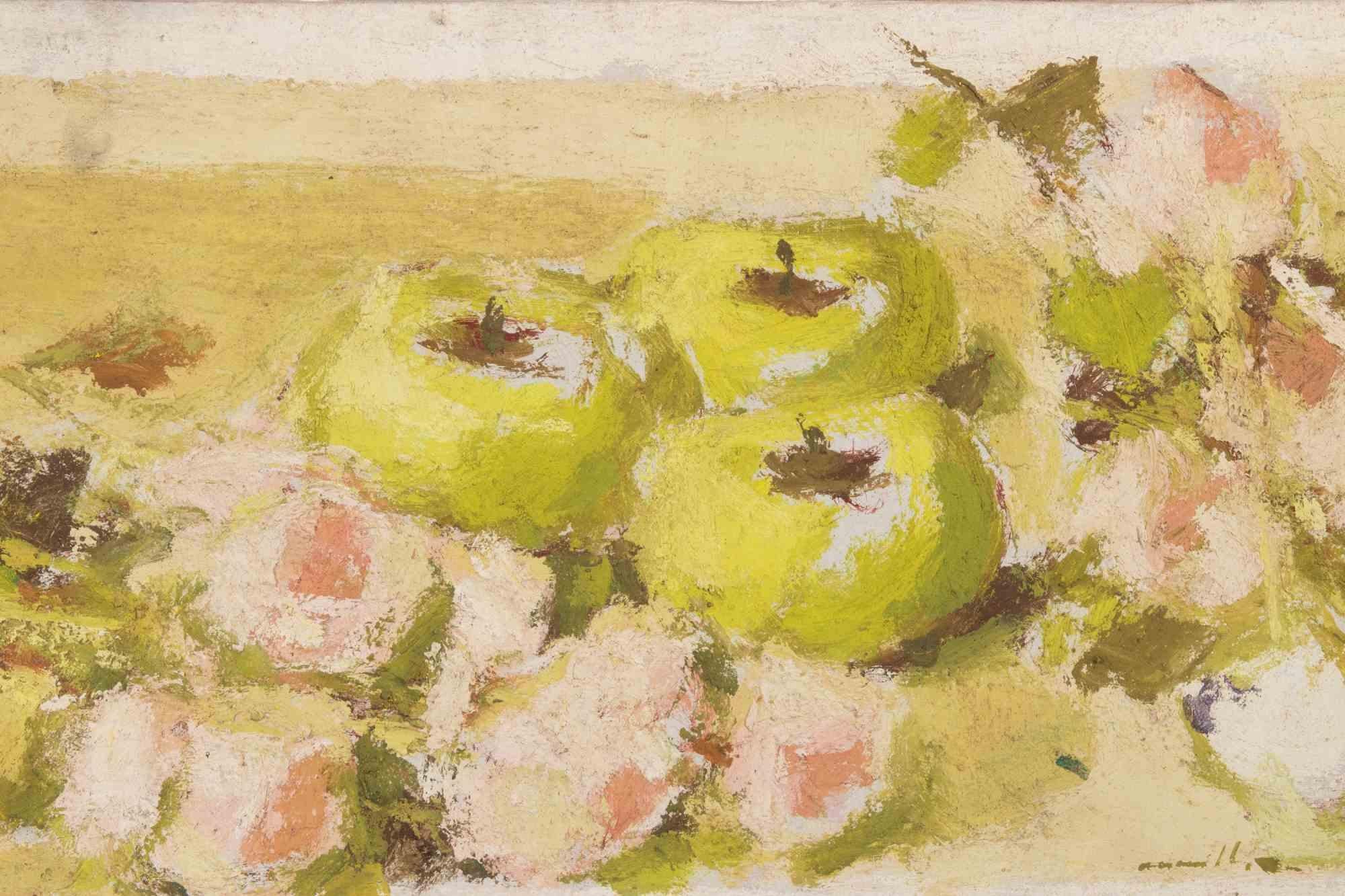 Still Life - Oil Painting by Franco Marzilli - 1970s For Sale 1
