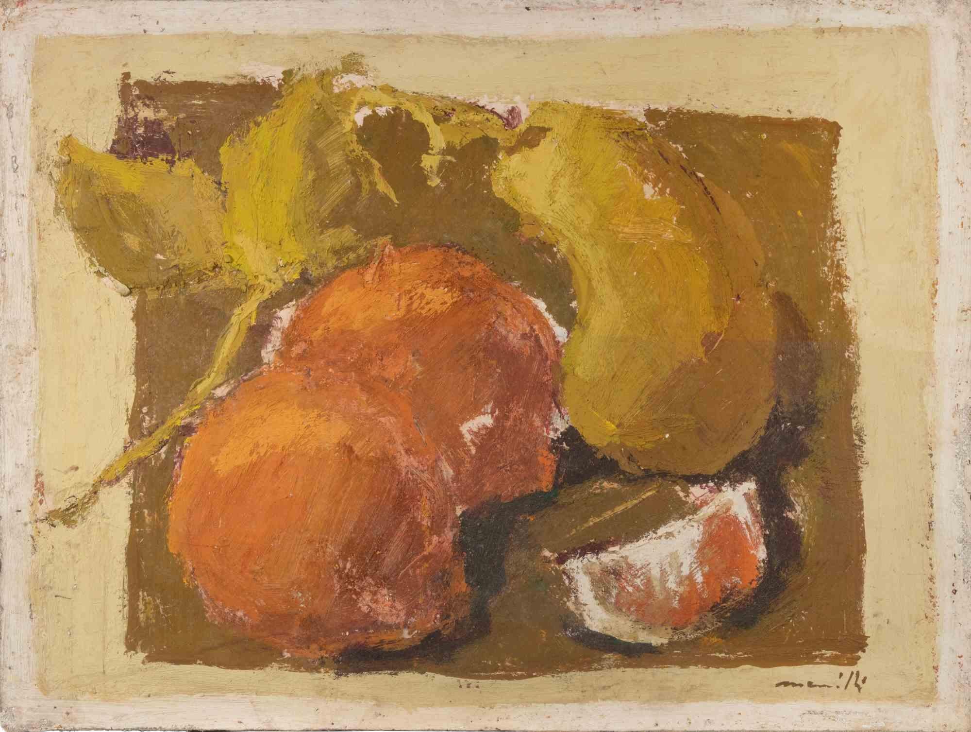 Still Life - Oil Painting by Franco Marzilli - 1970s For Sale 1
