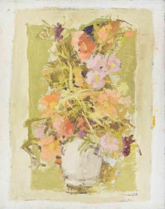 Natura morta - Pittura a olio di Franco Marzilli - Anni '70