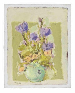 Natura morta - Pittura a olio di Franco Marzilli - Anni '70