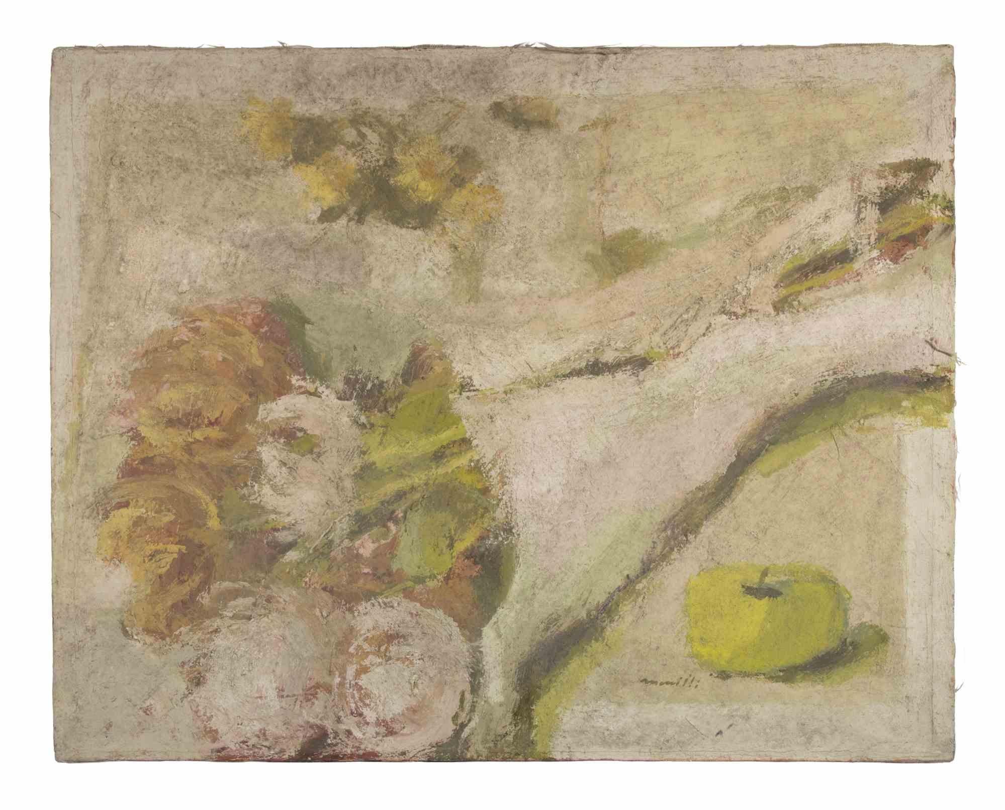 Still Life - Oil Painting by Franco Marzilli - 1970s For Sale 1