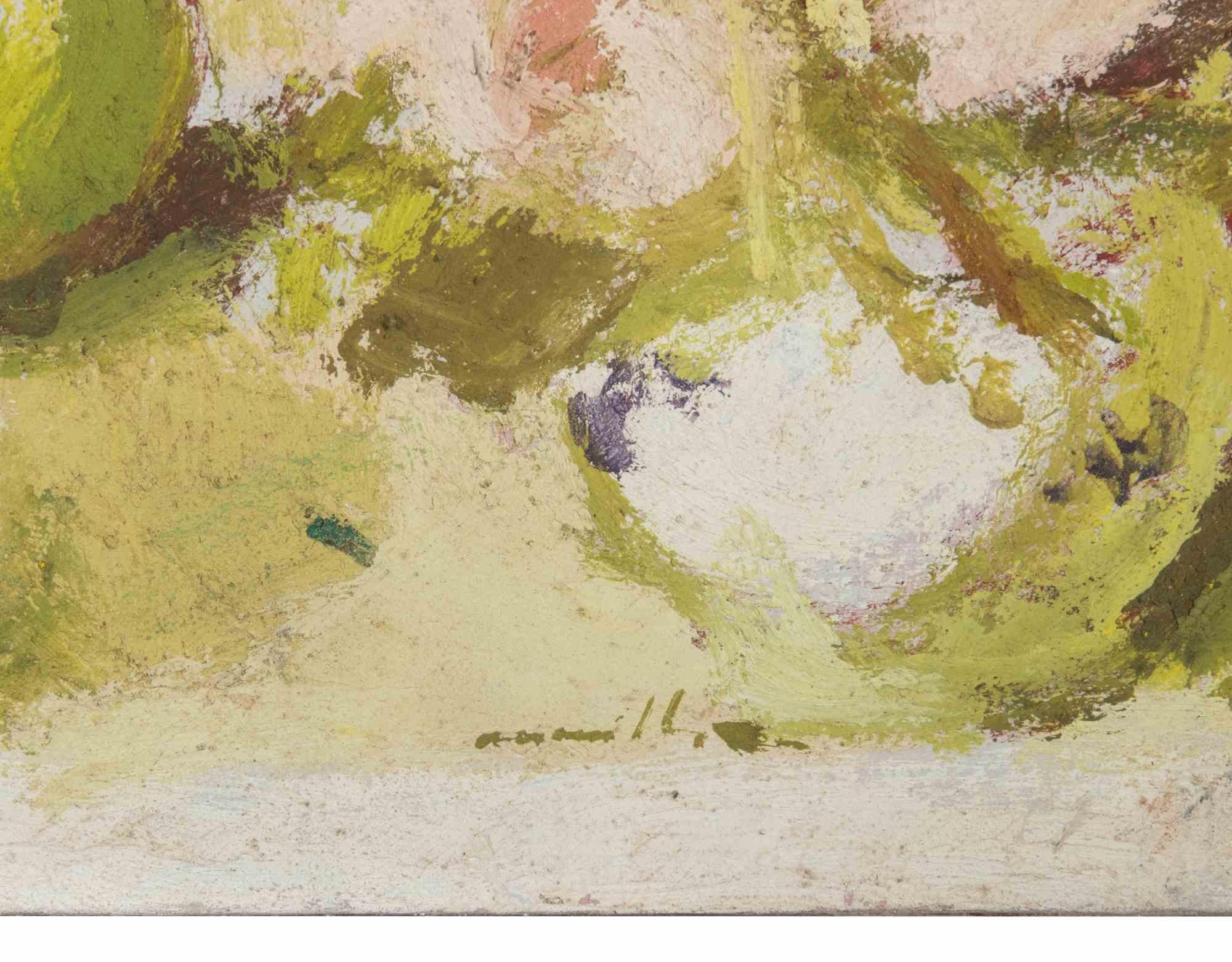 Still Life - Oil Painting by Franco Marzilli - 1970s For Sale 2