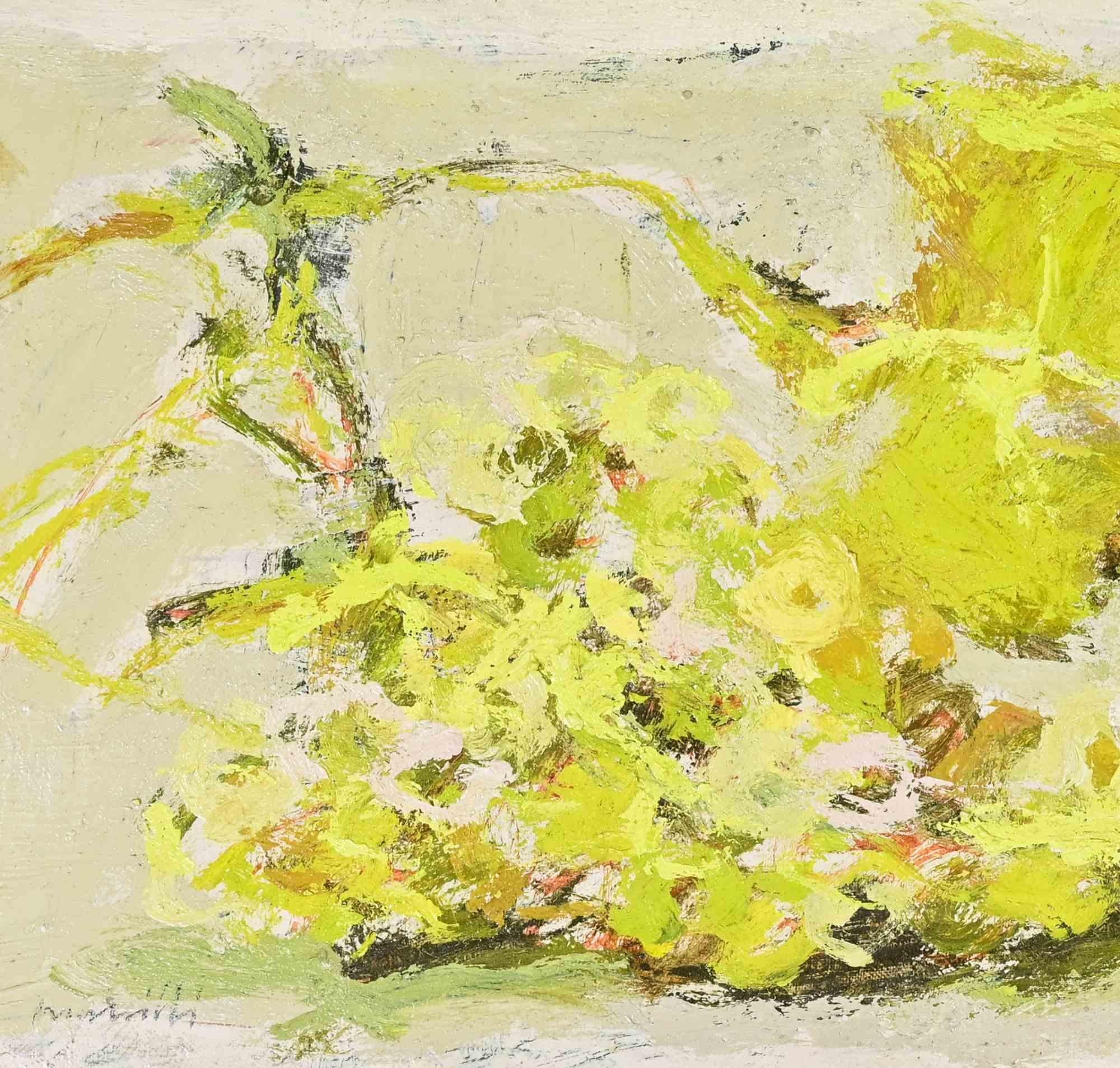 Nature morte - Peinture à l'huile de Franco Marzilli - années 1970 en vente 2