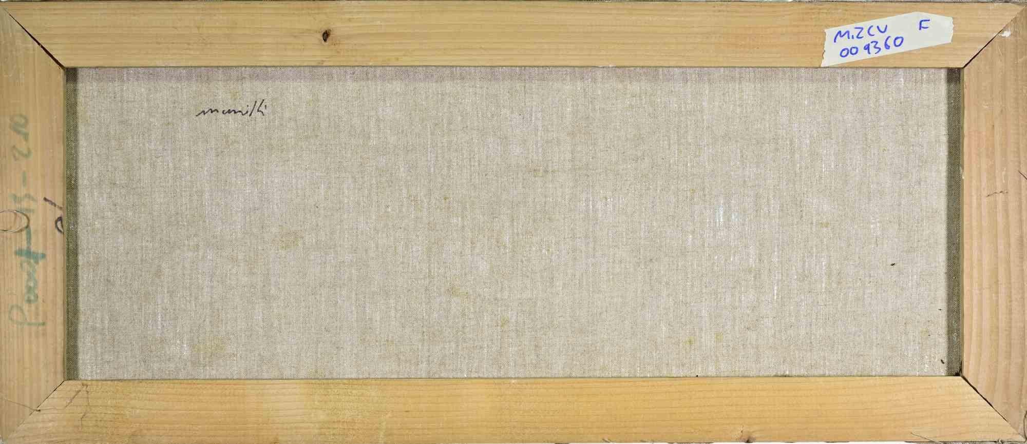 Nature morte - Peinture à l'huile de Franco Marzilli - années 1970 en vente 3