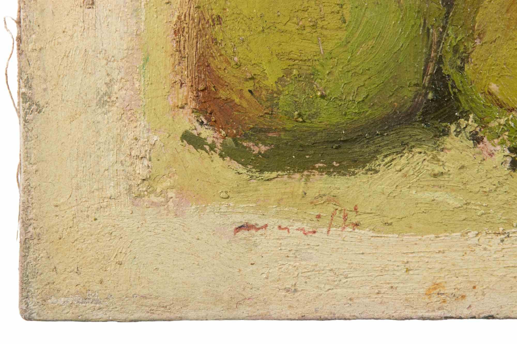 Still Life - Oil Painting by Franco Marzilli - 1970s For Sale 3