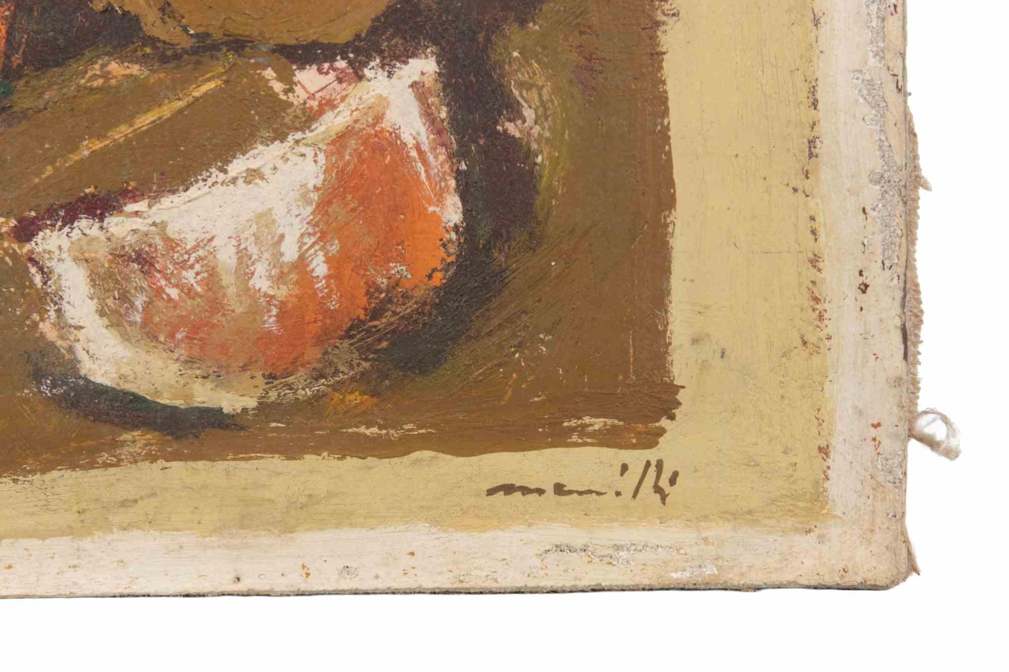 Still Life - Oil Painting by Franco Marzilli - 1970s For Sale 3