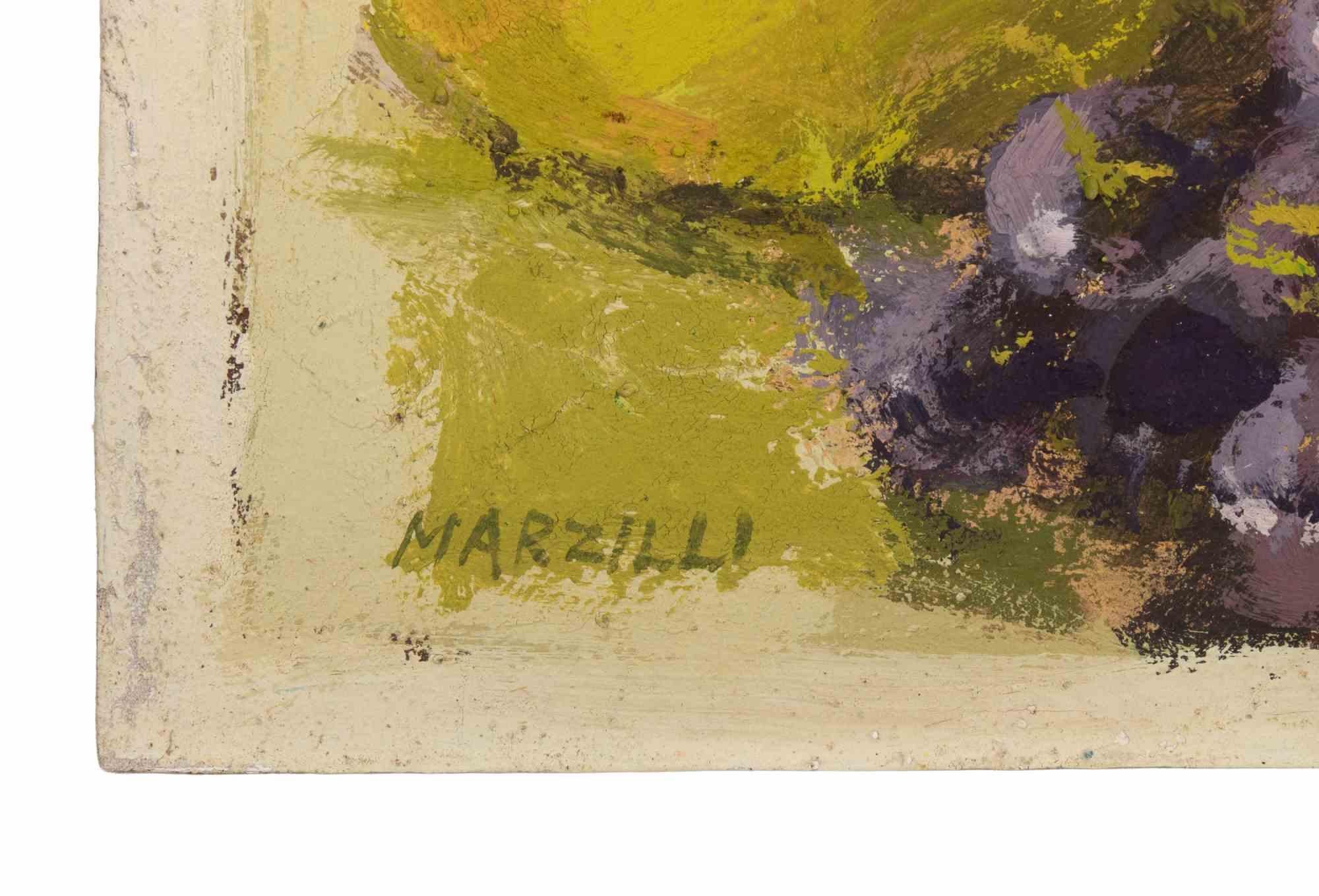 Stillleben - Ölgemälde von Franco Marzilli - 1970er Jahre im Angebot 3