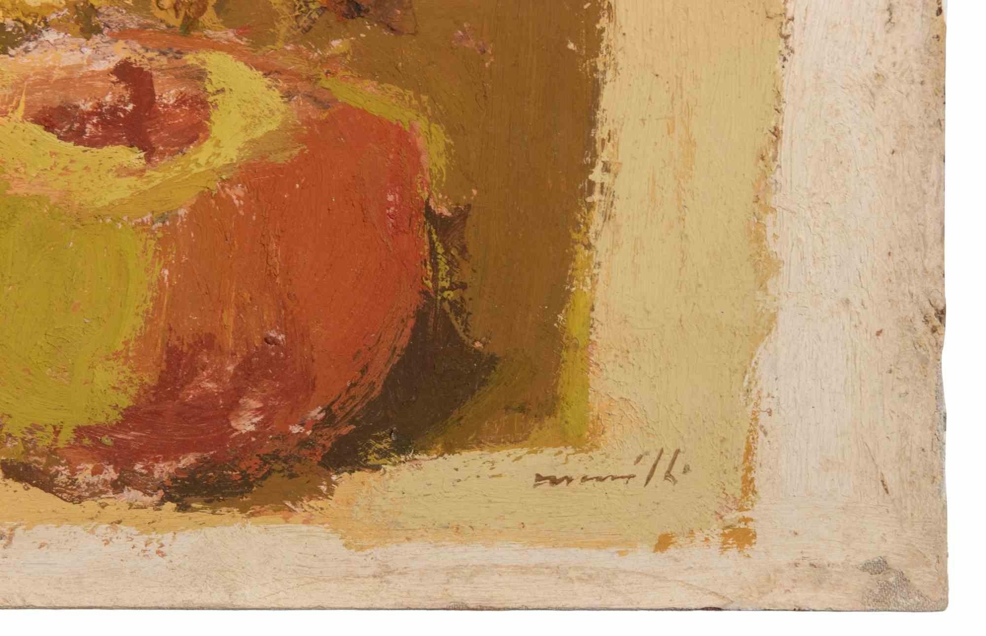 Stillleben - Ölgemälde von Franco Marzilli - 1970er Jahre im Angebot 3