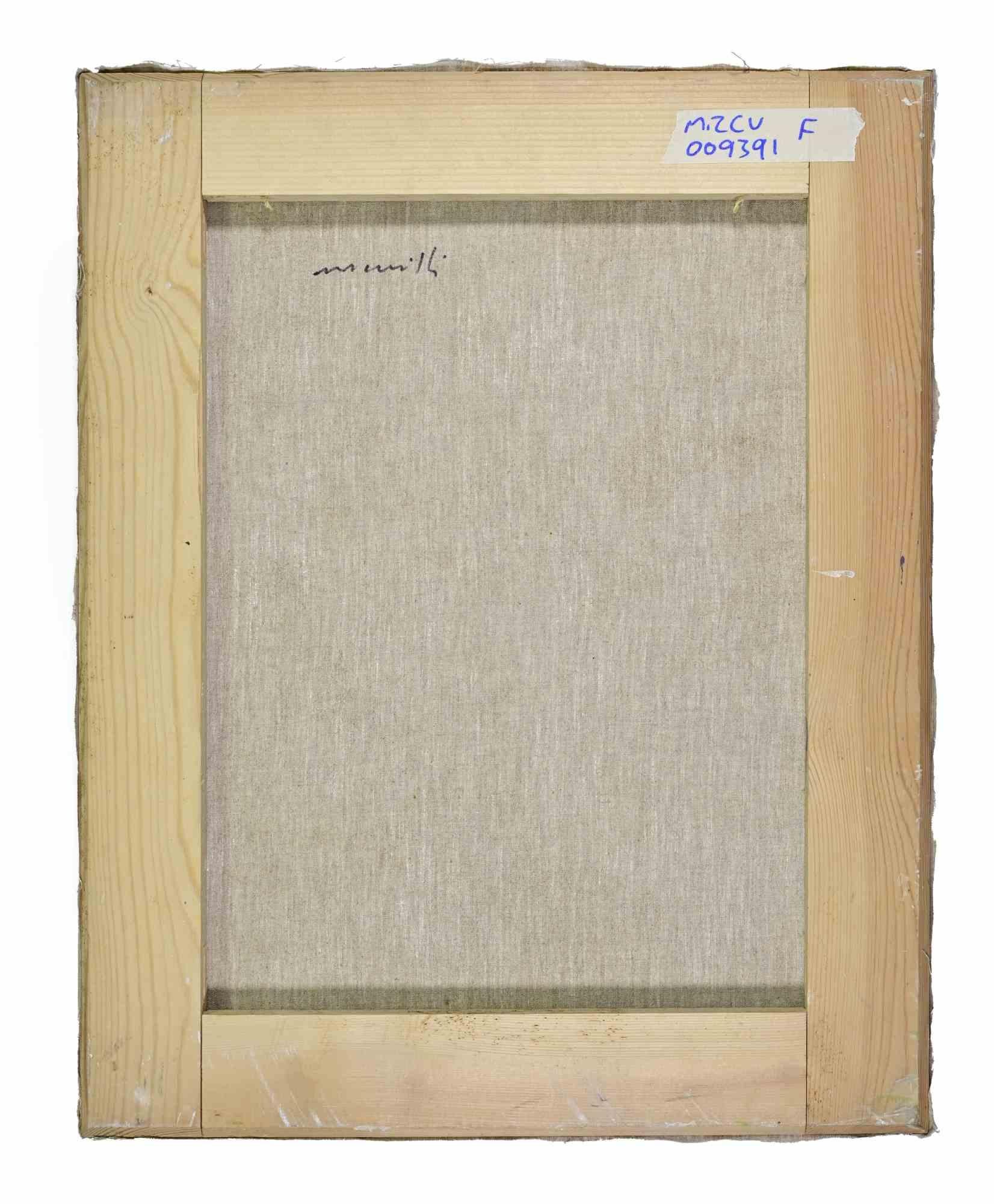 Nature morte - Peinture à l'huile de Franco Marzilli - années 1970 en vente 3