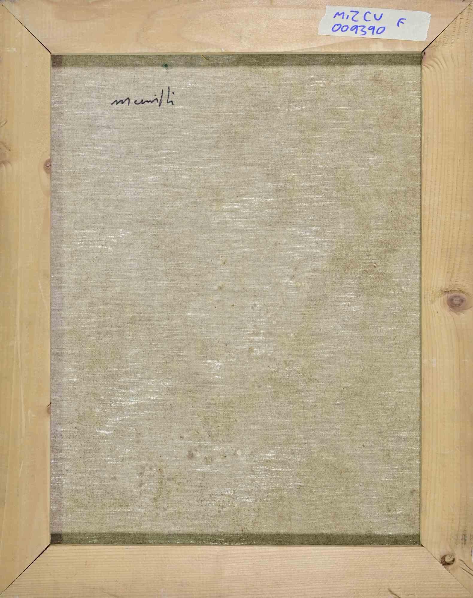 Nature morte - Peinture à l'huile de Franco Marzilli - années 1970 en vente 3