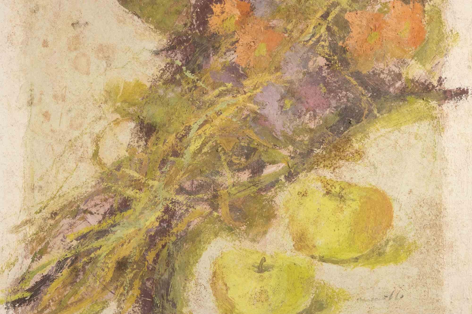 Still Life - Oil Painting by Franco Marzilli - 1970s For Sale 3