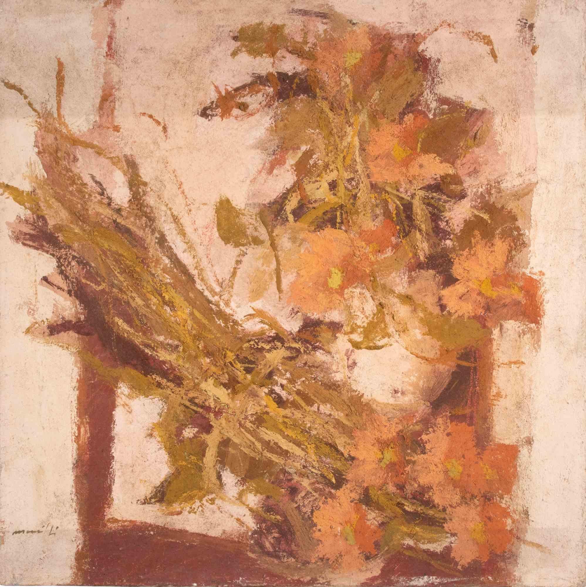 Still Life - Oil Painting by Franco Marzilli - 1970s For Sale 3