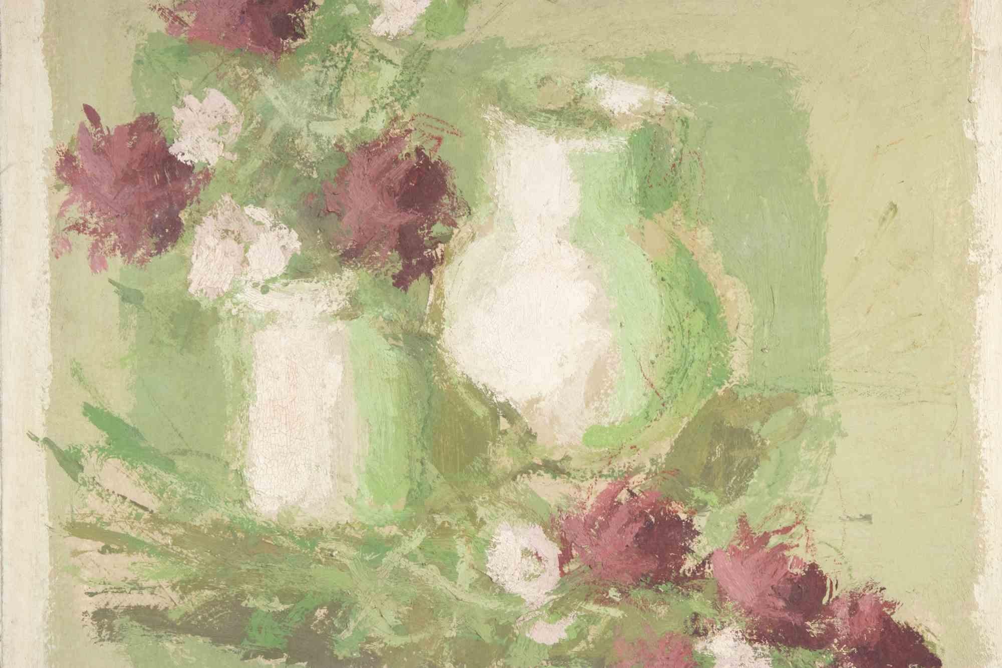 Still Life - Oil Painting by Franco Marzilli - 1970s For Sale 3