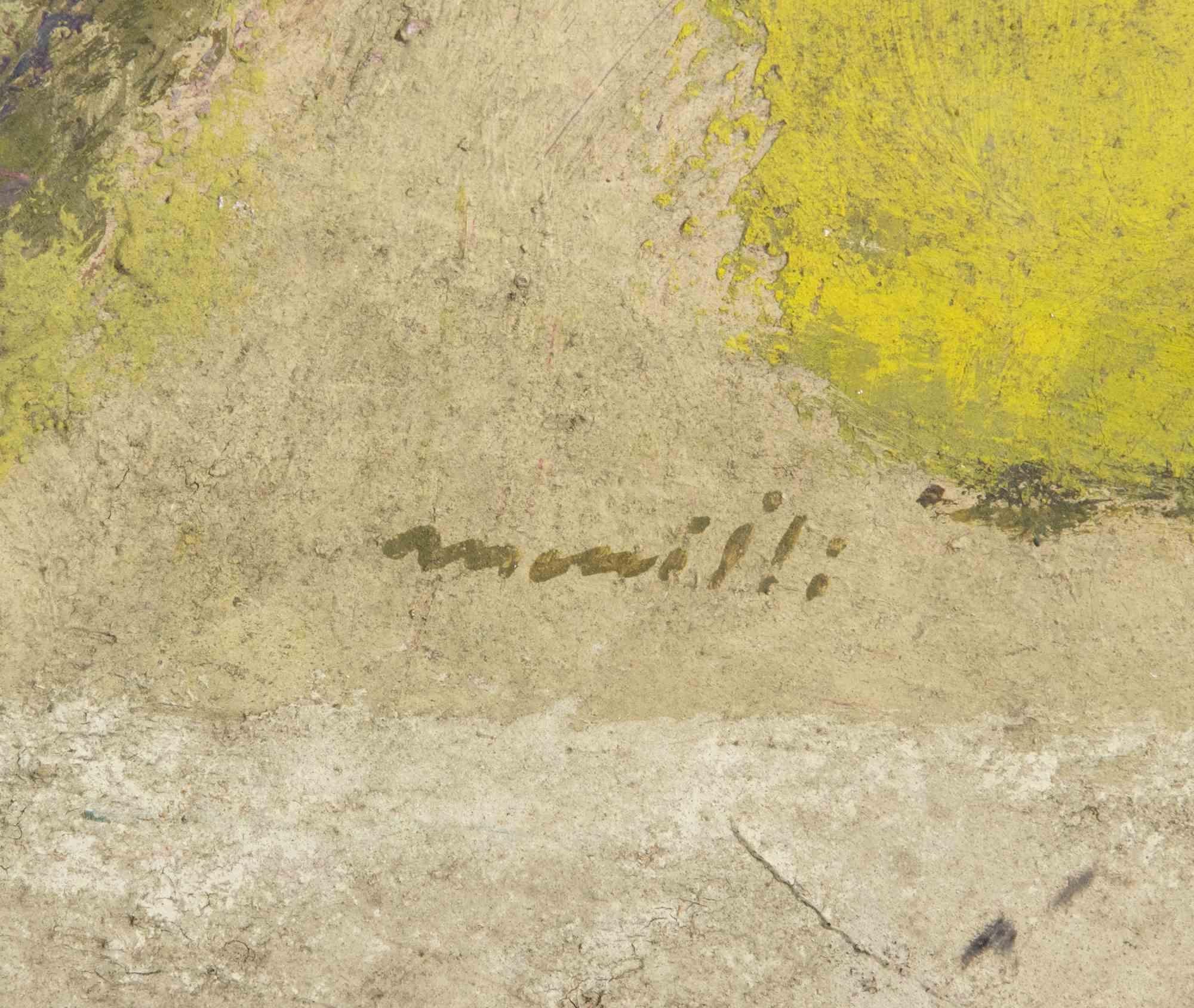 Still Life - Oil Painting by Franco Marzilli - 1970s For Sale 3