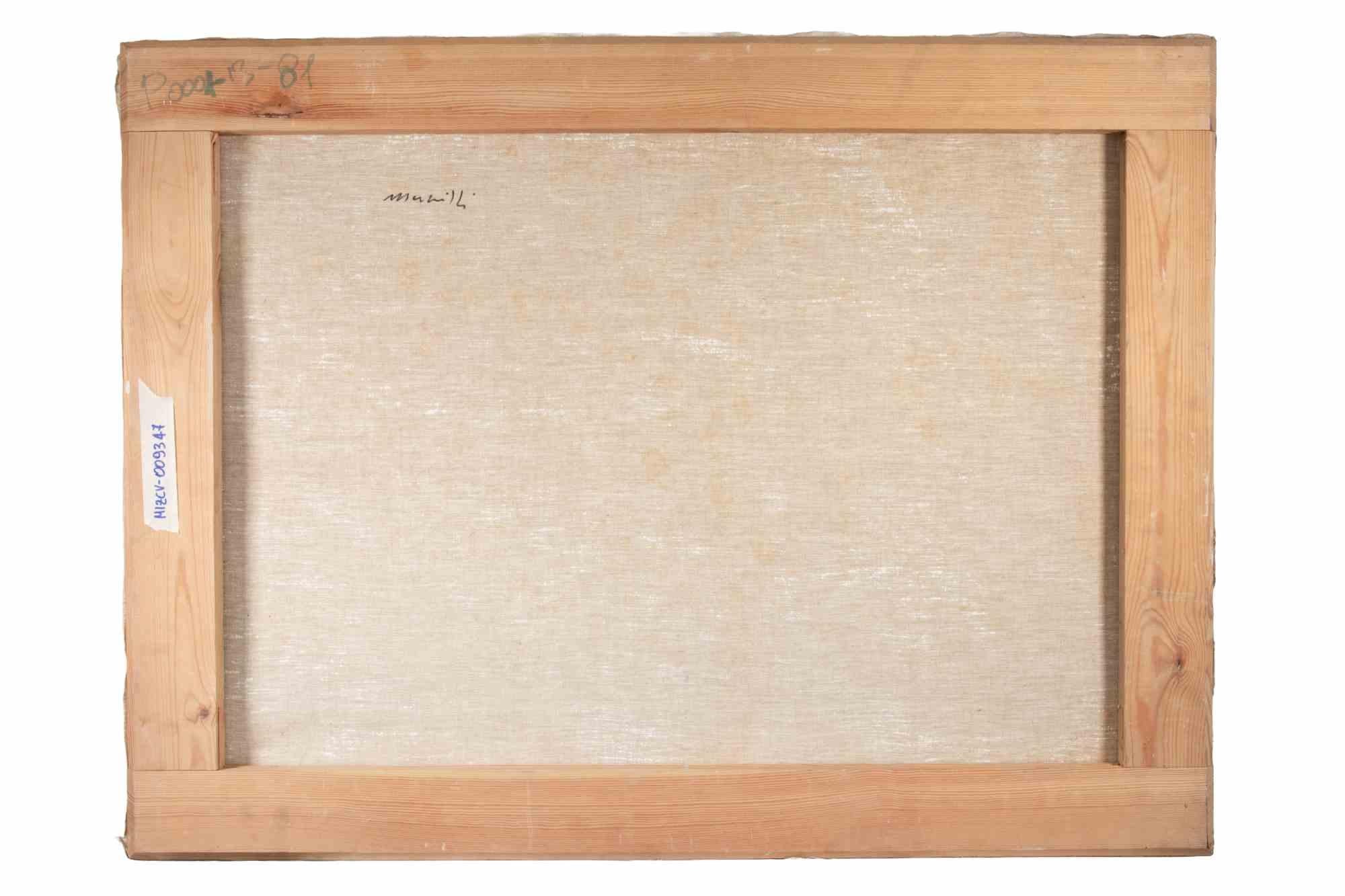 Naturaleza muerta - Pintura al óleo de Franco Marzilli - Años 70 en venta 4