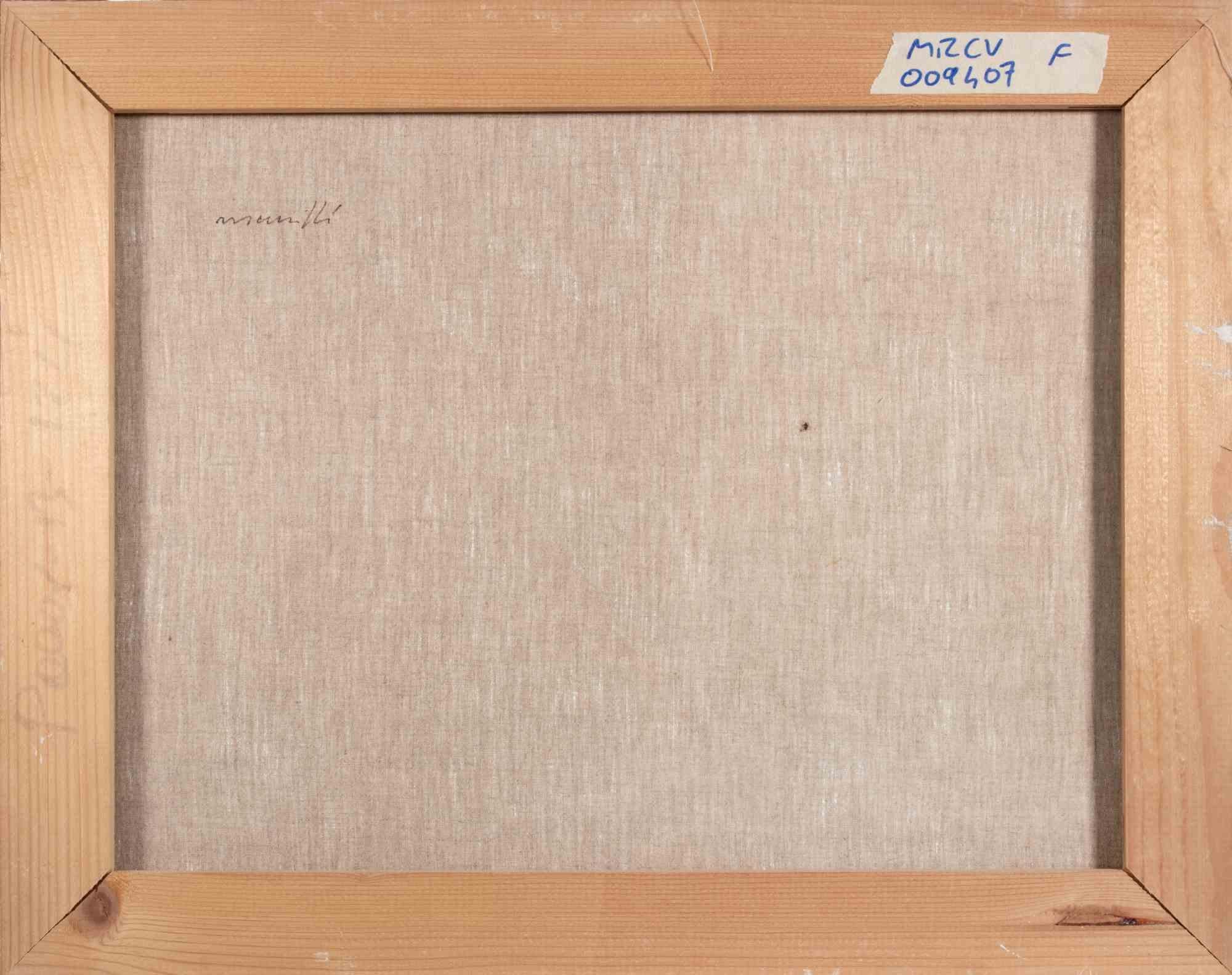 Nature morte - Peinture à l'huile de Franco Marzilli - années 1970 en vente 4