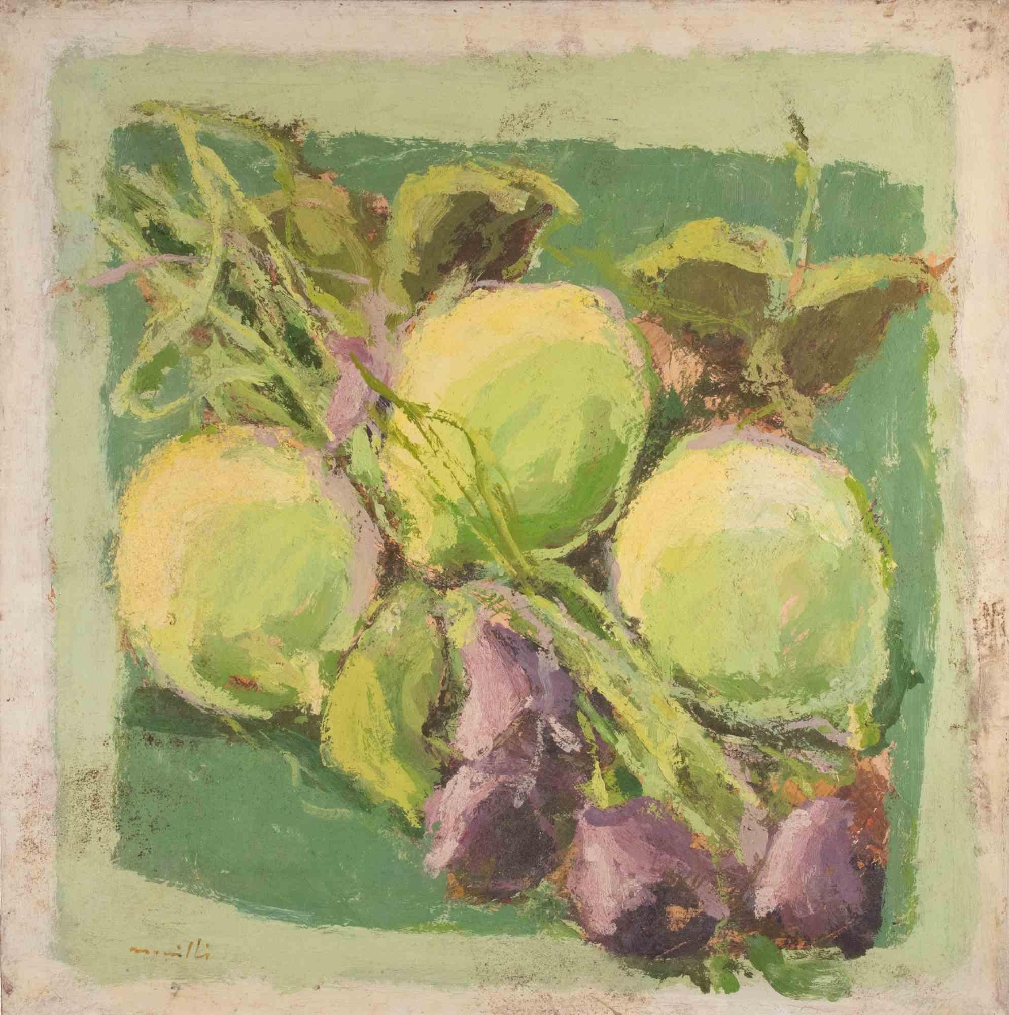 Still Life - Oil Painting by Franco Marzilli - 1970s For Sale 4