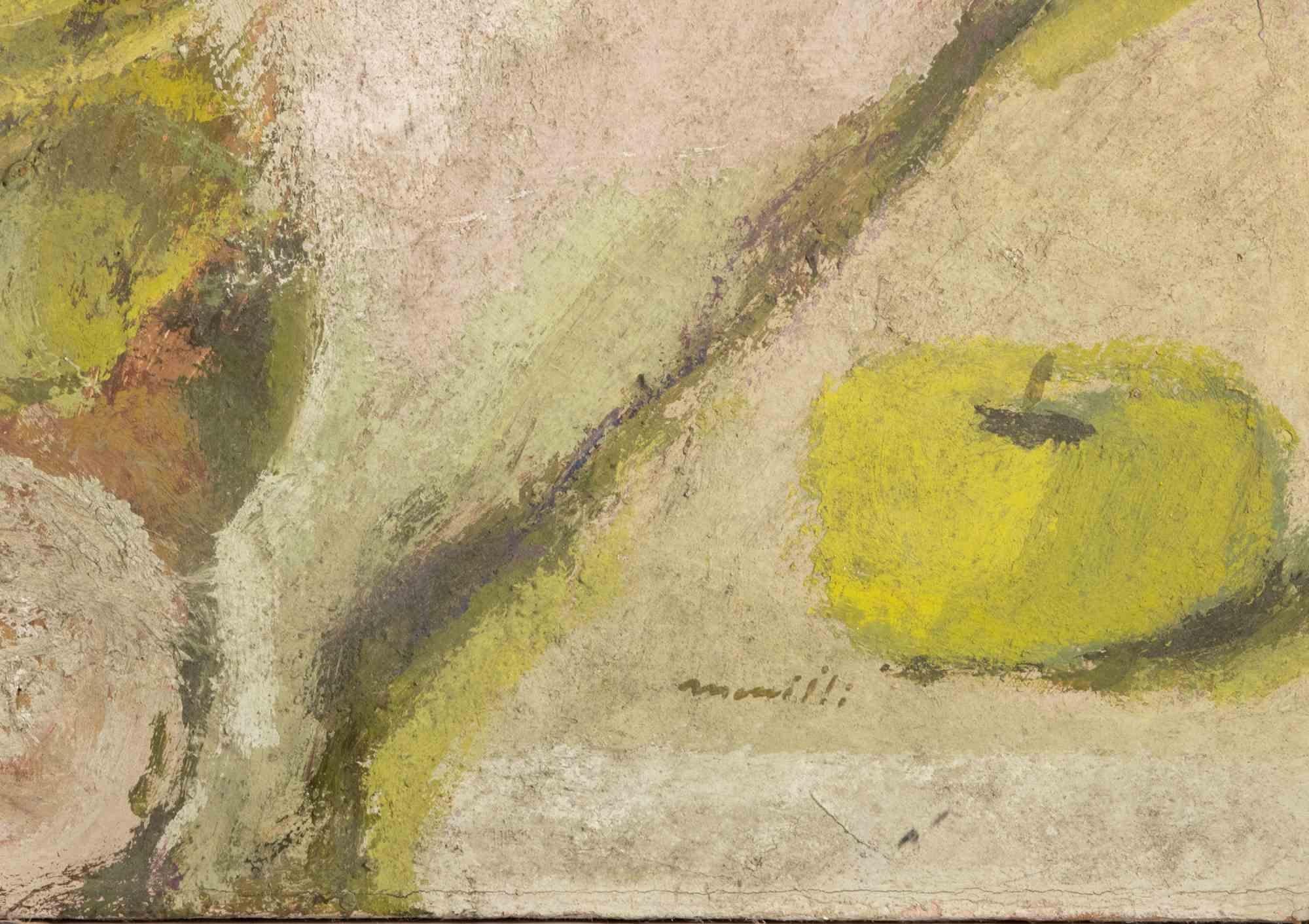 Still Life - Oil Painting by Franco Marzilli - 1970s For Sale 4
