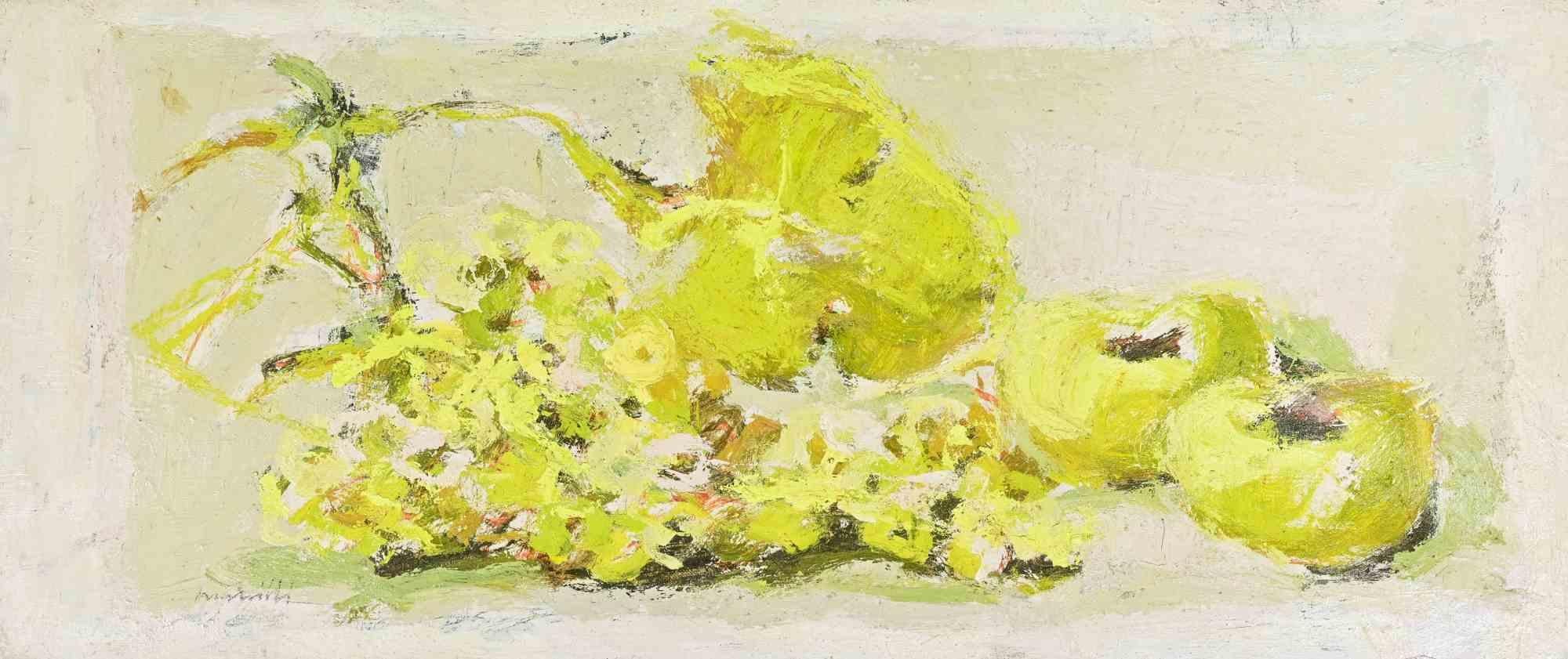 Huile sur toile réalisée par Franco Marzilli (1934-2010) dans les années 1970.

Main signée en bas à droite.

Très bon état.

Franco Marzilli est né à Rome en 1934. Il a reçu sa première formation artistique en fréquentant l'École préparatoire aux