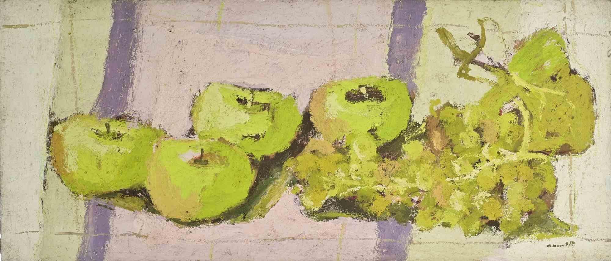 Huile sur toile réalisée par Franco Marzilli (1934-2010) dans les années 1970.

Main signée en bas à droite.

Très bon état.

Franco Marzilli est né à Rome en 1934. Il a reçu sa première formation artistique en fréquentant l'École préparatoire aux