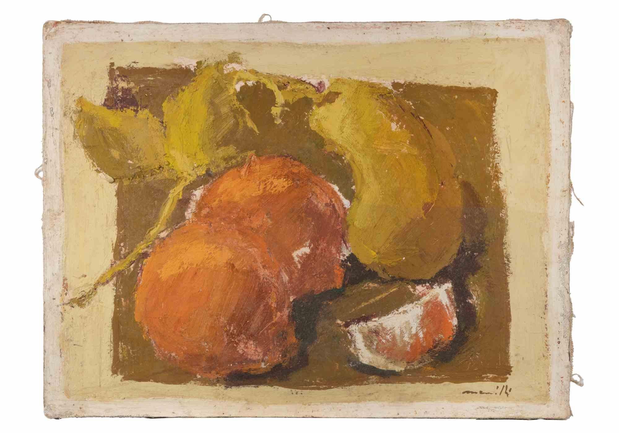 Oil on canvas realized by Franco Marzilli (1934-2010) in 1970s.

Hand signed lower right.

Very good condition.

Franco Marzilli was born in Rome in 1934. He received his first artistic training by attending the Preparatory School for Ornamental