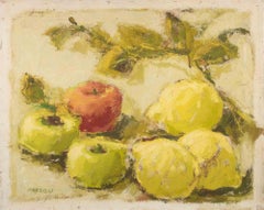 Nature morte - Peinture à l'huile de Franco Marzilli - années 1970