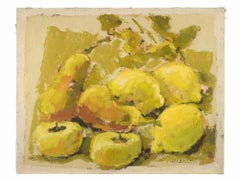 Nature morte - Peinture à l'huile de Franco Marzilli - années 1970