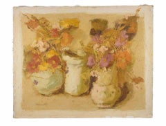 Natura morta - Pittura a olio di Franco Marzilli - Anni '70