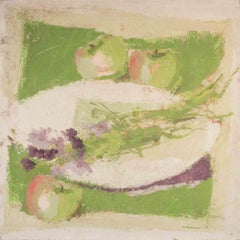 Naturaleza muerta - Pintura al óleo de Franco Marzilli - Años 70
